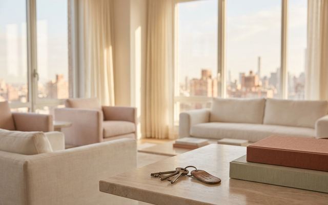 Appartement lumineux avec vue sur la ville